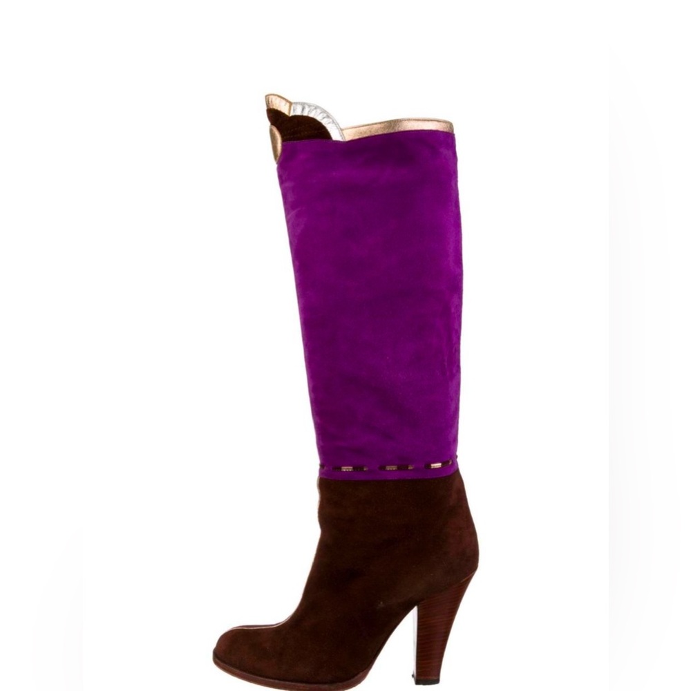 Marc Jacobs Purple Knee High Boots 6.5